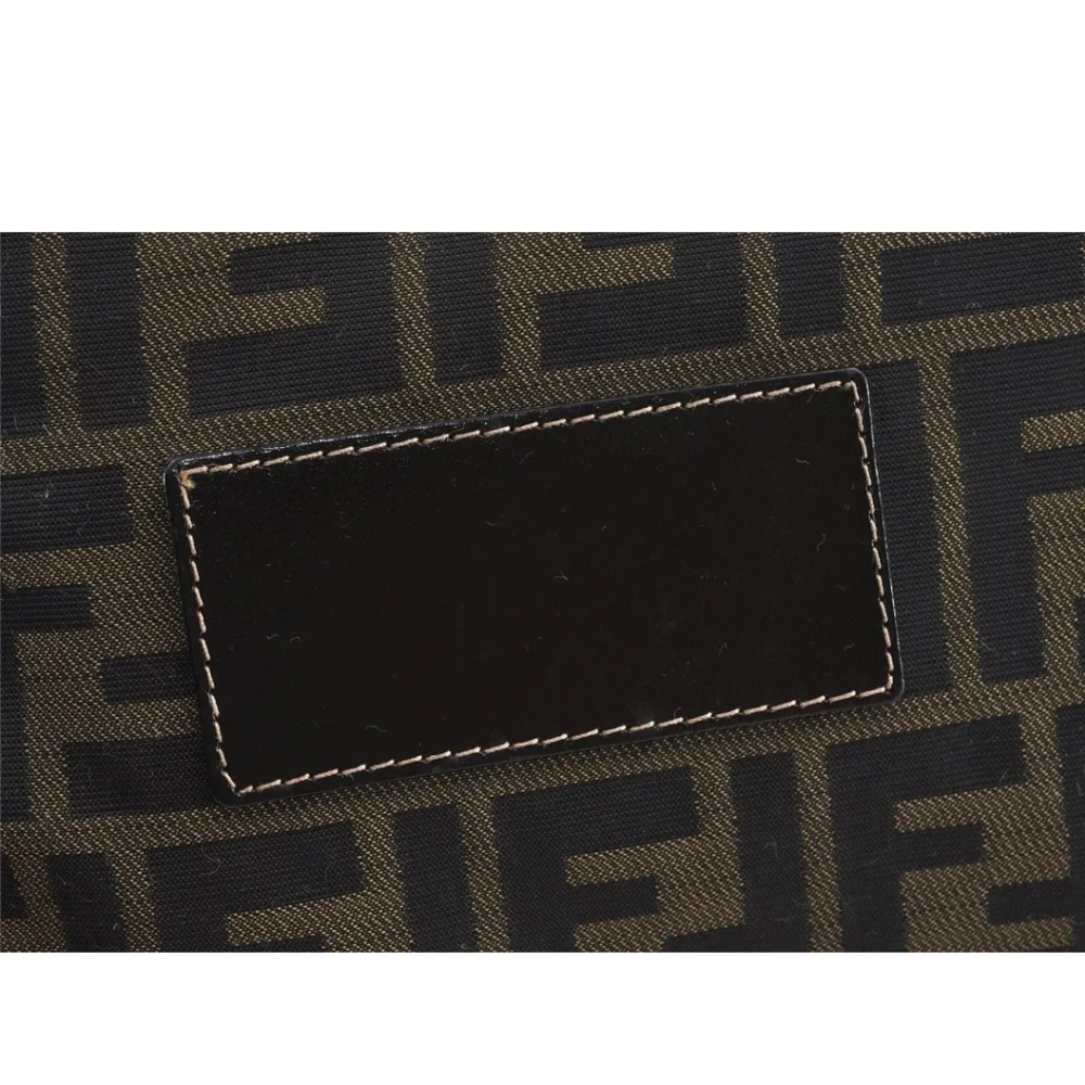 Authentic FENDI Zucca Clutch Nylon &  Leather clutch - Picture 4 of 9